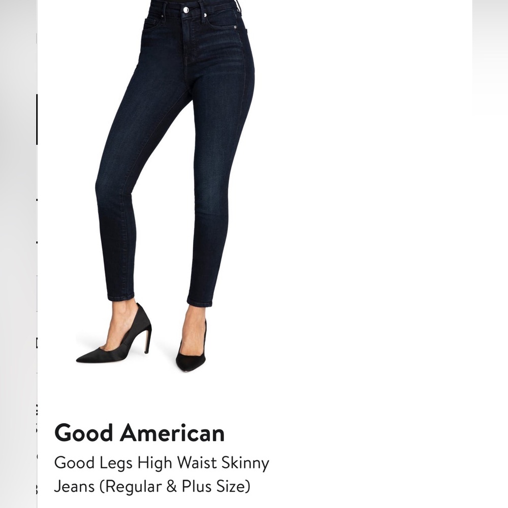 Good America Good Legs High Waist Skinny Jeans. Blue 224